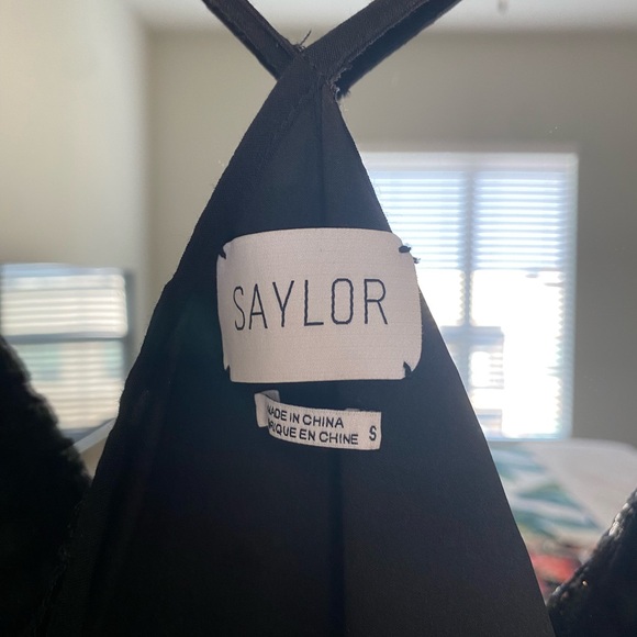 Saylor Black Sequin Dress NWT - Picture 7 of 8